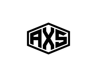AXS logo tasarım vektör şablonu. AXS