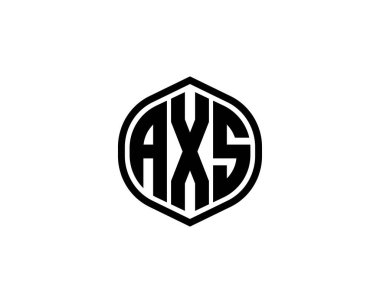 AXS logo tasarım vektör şablonu. AXS
