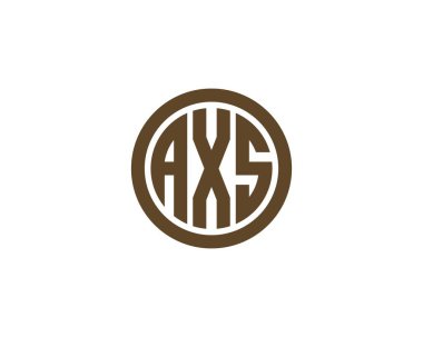 AXS logo tasarım vektör şablonu. AXS