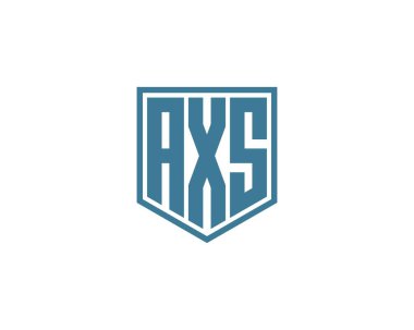 AXS logo tasarım vektör şablonu. AXS