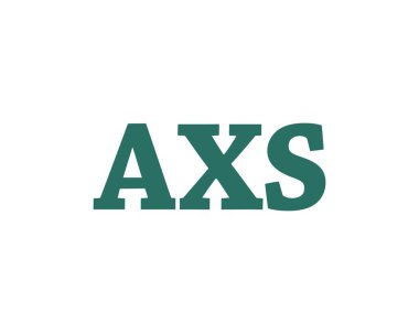 AXS logo tasarım vektör şablonu. AXS