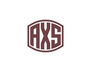 AXS logo tasarım vektör şablonu. AXS