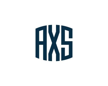 AXS logo tasarım vektör şablonu. AXS