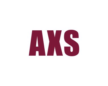 AXS logo tasarım vektör şablonu. AXS