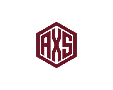 AXS logo tasarım vektör şablonu. AXS