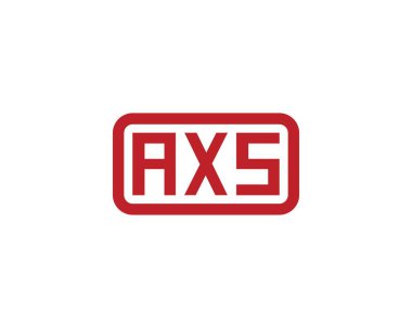 AXS logo tasarım vektör şablonu. AXS