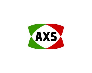 AXS logo tasarım vektör şablonu. AXS