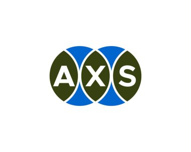 AXS logo tasarım vektör şablonu. AXS