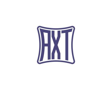 AXT logo tasarım vektör şablonu. AXT