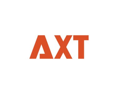 AXT logo tasarım vektör şablonu. AXT