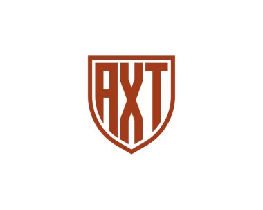 AXT logo tasarım vektör şablonu. AXT