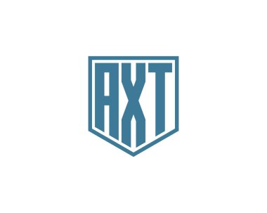 AXT logo tasarım vektör şablonu. AXT