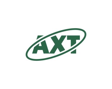 AXT logo tasarım vektör şablonu. AXT
