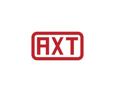 AXT logo tasarım vektör şablonu. AXT