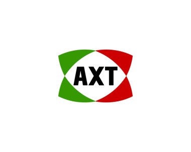 AXT logo tasarım vektör şablonu. AXT