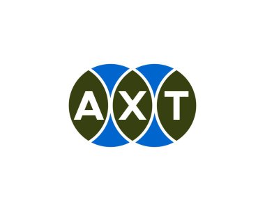 AXT logo tasarım vektör şablonu. AXT