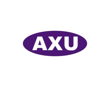 AXU logo tasarım vektör şablonu. AXU