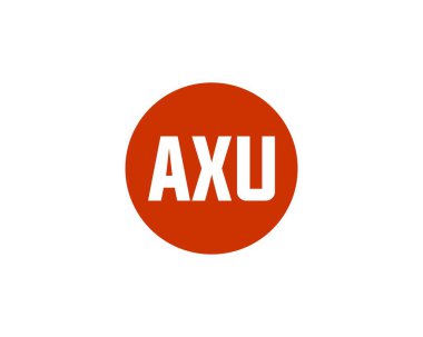 AXU logo tasarım vektör şablonu. AXU