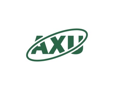AXU logo tasarım vektör şablonu. AXU