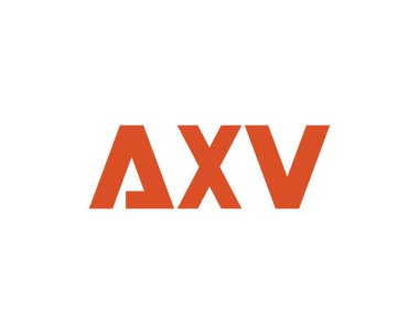 AXV logo tasarım vektör şablonu. AXV