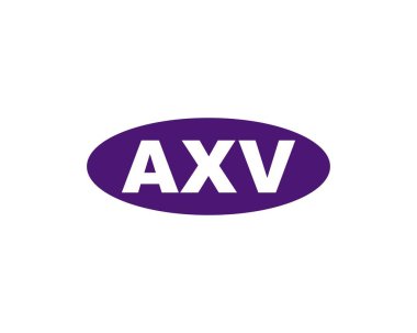 AXV logo tasarım vektör şablonu. AXV