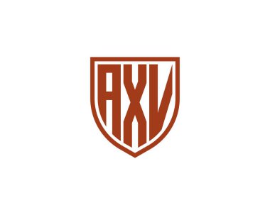 AXV logo tasarım vektör şablonu. AXV