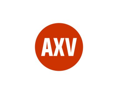 AXV logo tasarım vektör şablonu. AXV