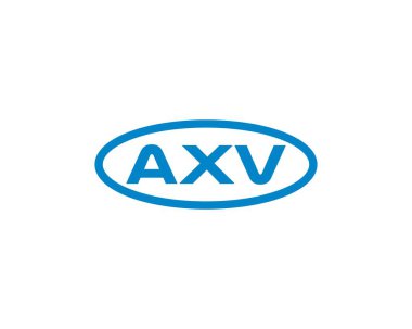 AXV logo tasarım vektör şablonu. AXV