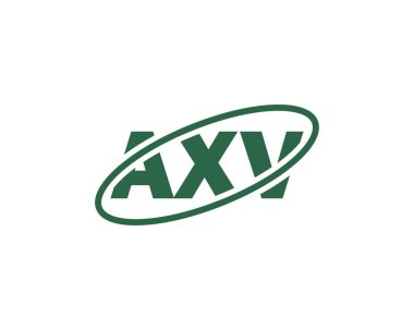 AXV logo tasarım vektör şablonu. AXV