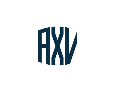 AXV logo tasarım vektör şablonu. AXV