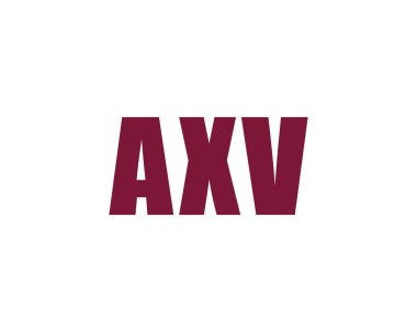 AXV logo tasarım vektör şablonu. AXV