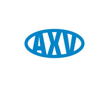 AXV logo tasarım vektör şablonu. AXV