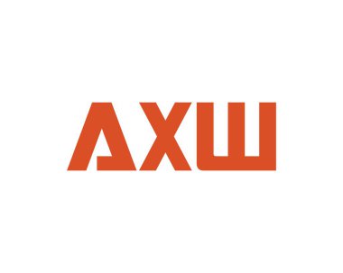 AXW logo tasarım vektör şablonu. AXW
