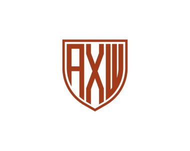 AXW logo tasarım vektör şablonu. AXW