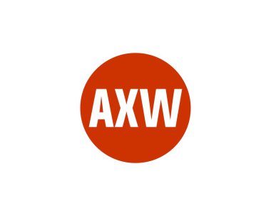 AXW logo tasarım vektör şablonu. AXW
