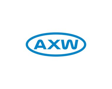 AXW logo tasarım vektör şablonu. AXW