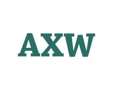 AXW logo tasarım vektör şablonu. AXW