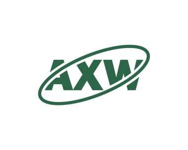 AXW logo tasarım vektör şablonu. AXW