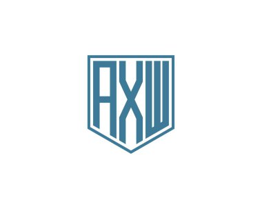 AXW logo tasarım vektör şablonu. AXW
