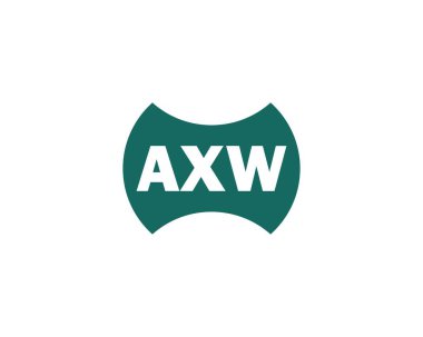 AXW logo tasarım vektör şablonu. AXW