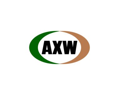 AXW logo tasarım vektör şablonu. AXW