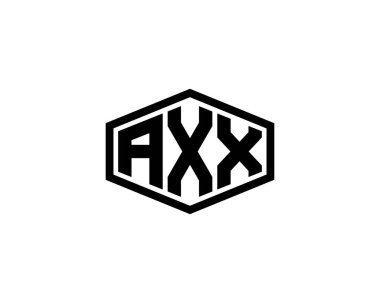 AXX logo tasarım vektör şablonu. eksen