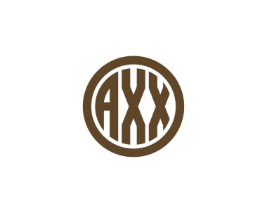 AXX logo tasarım vektör şablonu. eksen