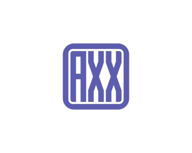 AXX logo tasarım vektör şablonu. eksen