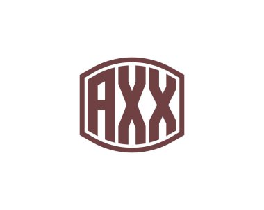 AXX logo tasarım vektör şablonu. eksen
