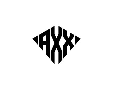 AXX logo tasarım vektör şablonu. eksen