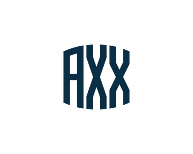 AXX logo tasarım vektör şablonu. eksen