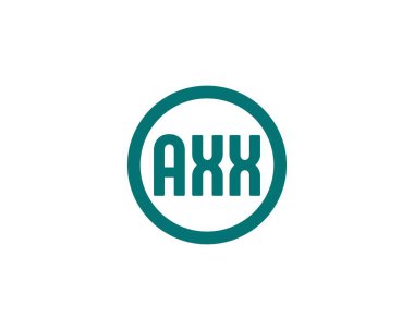 AXX logo tasarım vektör şablonu. eksen