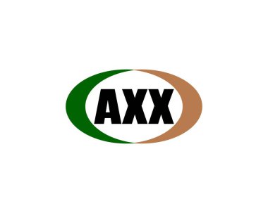AXX logo tasarım vektör şablonu. eksen