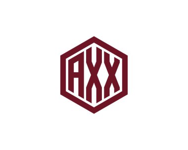 AXX logo tasarım vektör şablonu. eksen